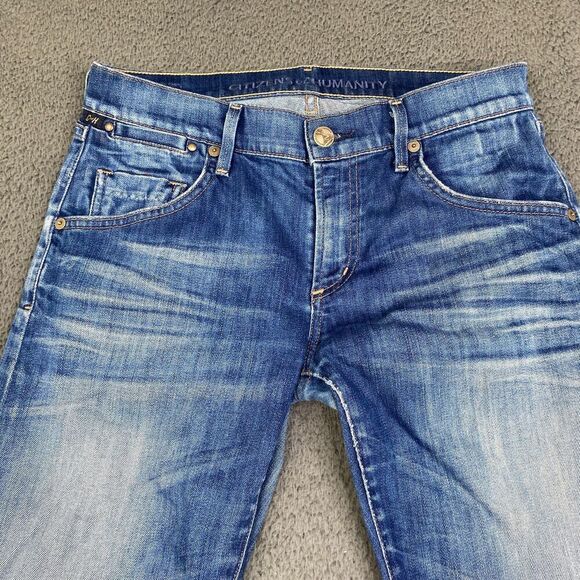 Citizens of Humanity Jeans Women’s 25 Dylan Drop Rise Cropped Straight Leg Blue - Picture 2 of 13